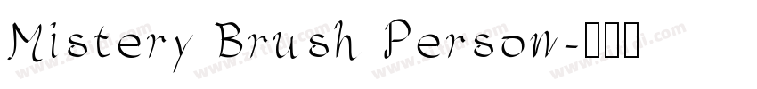Mistery Brush Person字体转换
